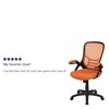 Flash Furniture Office Chair, Mesh, Orange HL-0016-1-BK-OR-GG